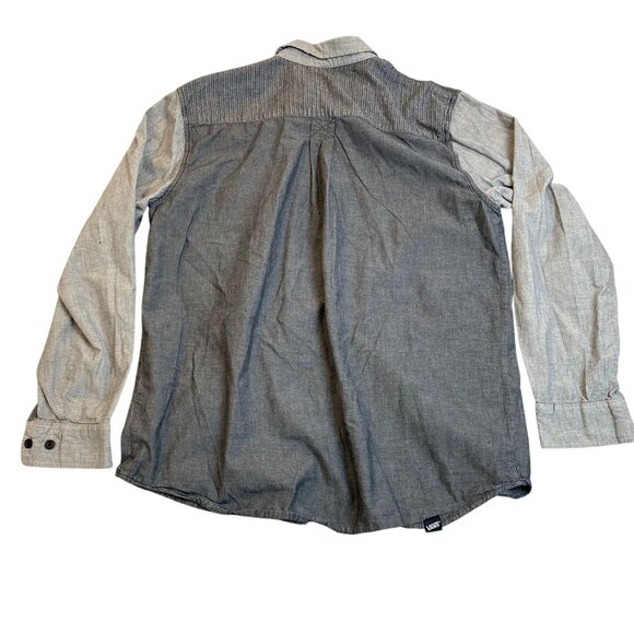 Vans Mens Shirt Size XL Long Sleeve Button Up Two-Tone Casual Travel Classic - Picture 2 of 8